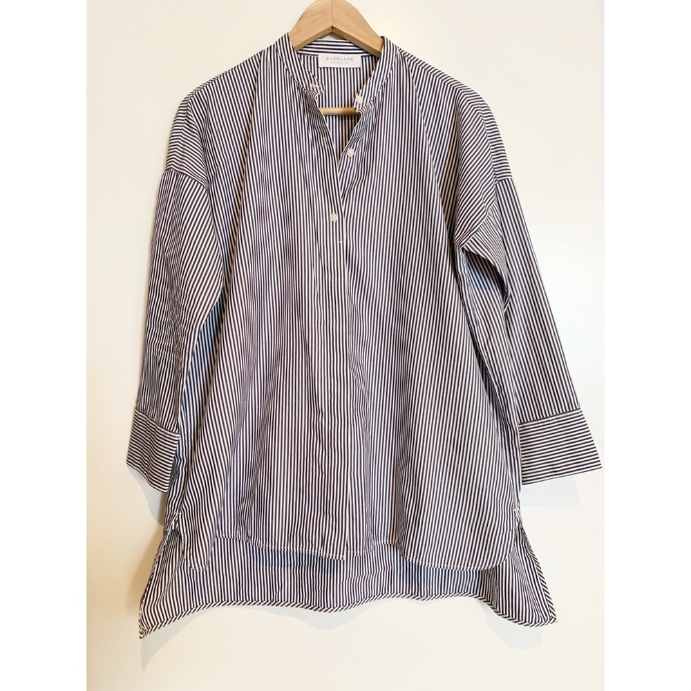 Everlane Striped Oversized Cotton Button Down